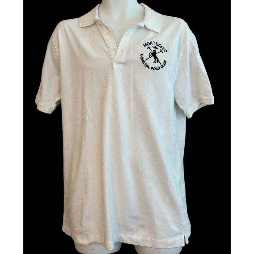 Mens Medium Montecito Coastal Polo Club Polo Shirt Made for TV Show Sneaky Pete